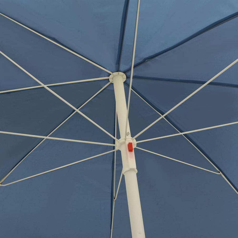 vidaXL Beach Umbrella Blue 94.5" 4704. Picture 2