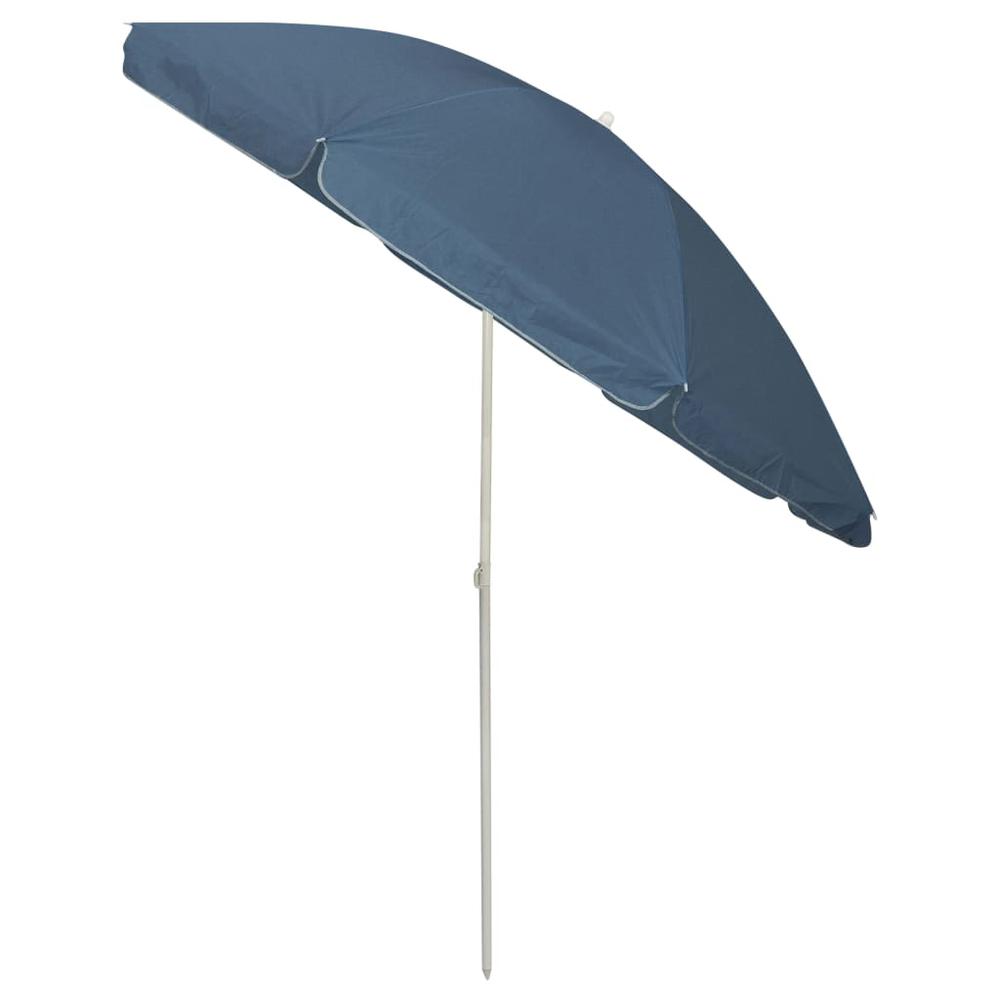 vidaXL Beach Umbrella Blue 94.5" 4704. Picture 4