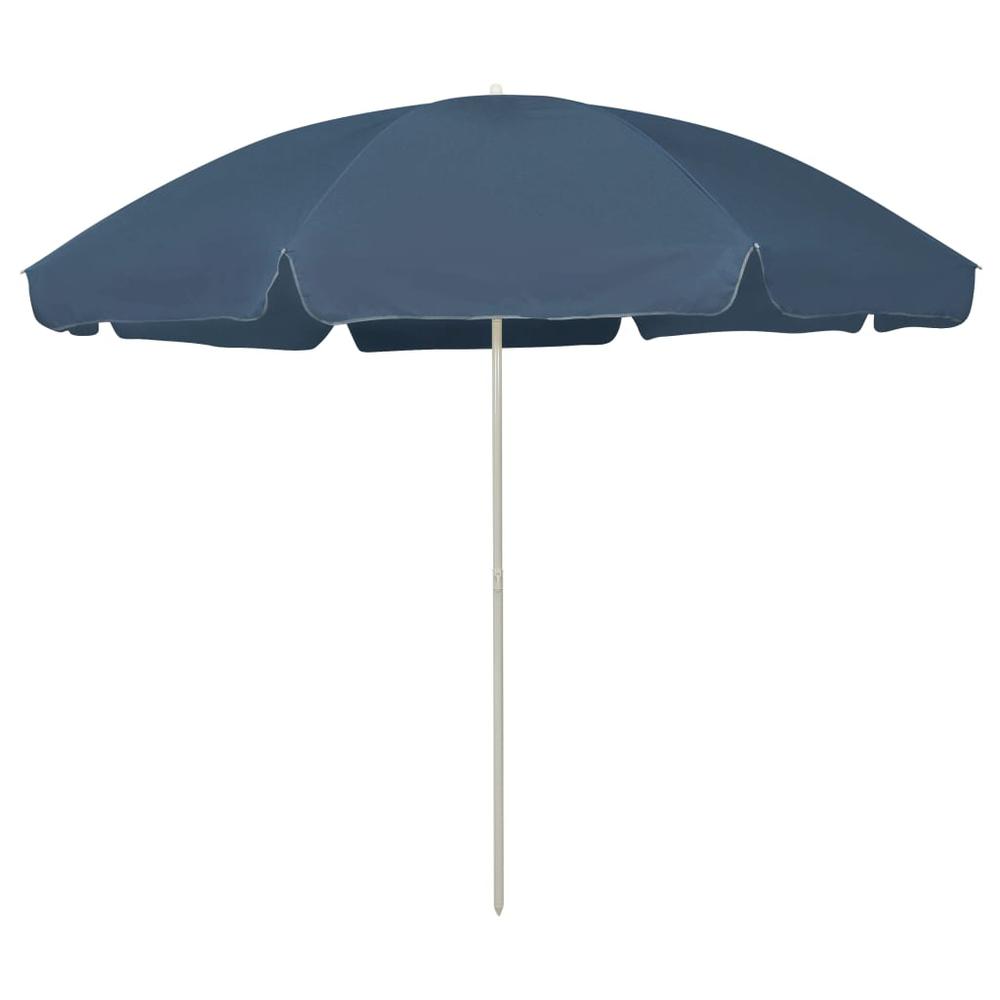 vidaXL Beach Umbrella Blue 118.1" 4708. Picture 1