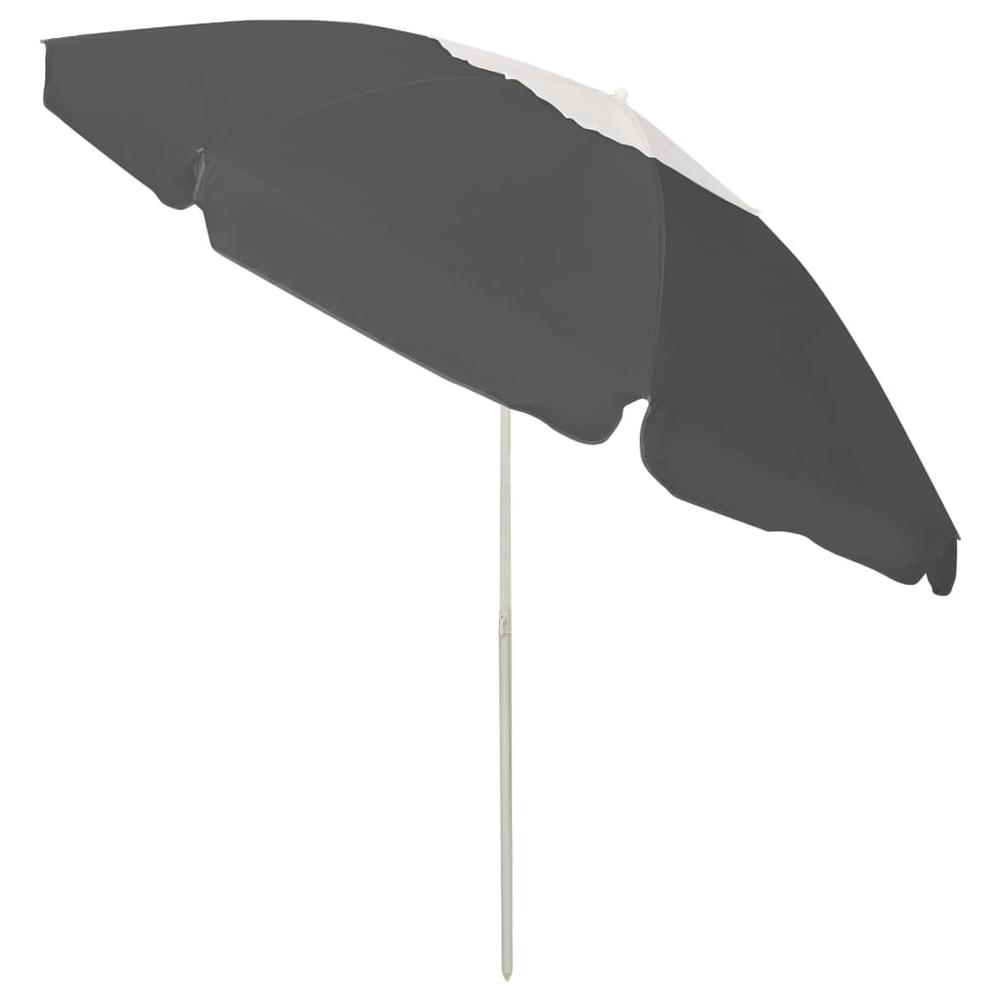 Beach Umbrella Anthracite 94.5". Picture 2