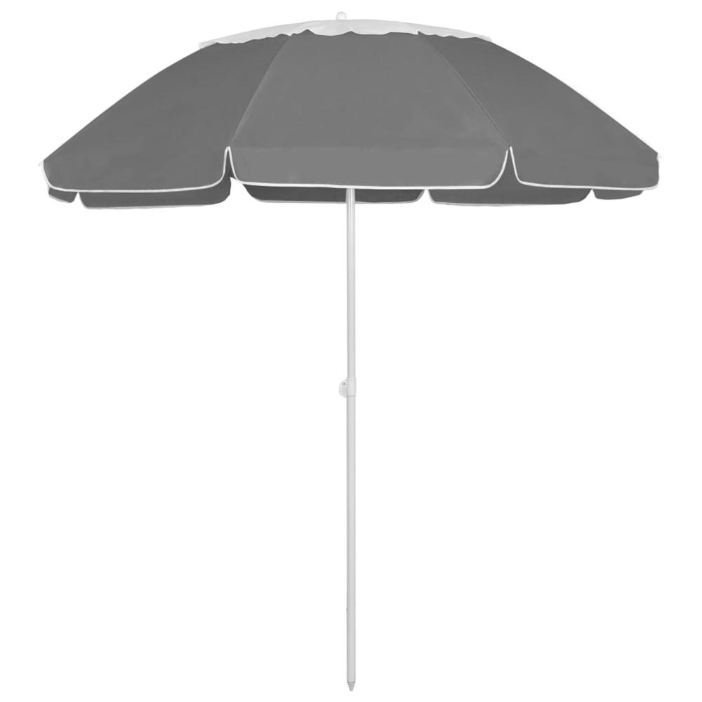 vidaXL Beach Umbrella Anthracite 118.1" 4718. Picture 1