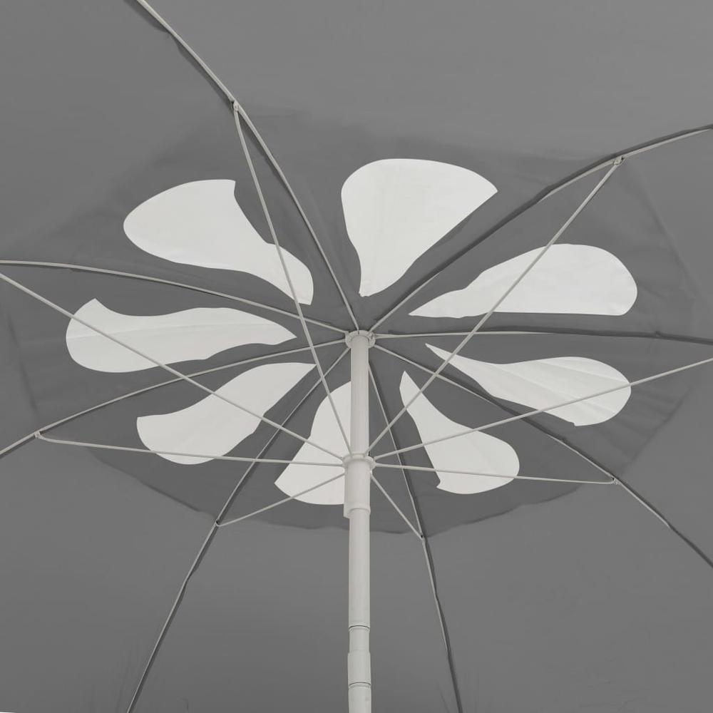 vidaXL Beach Umbrella Anthracite 118.1" 4718. Picture 2