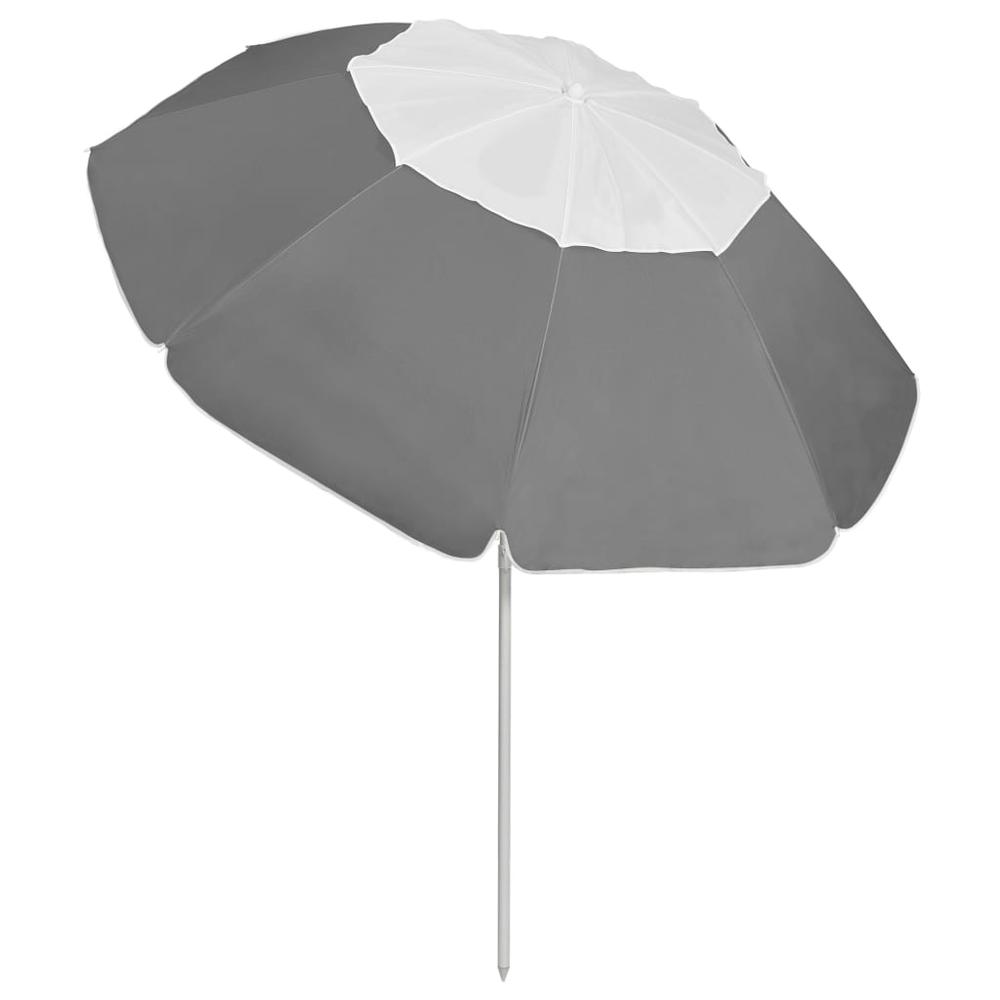 vidaXL Beach Umbrella Anthracite 118.1" 4718. Picture 5