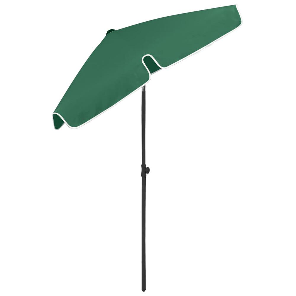 vidaXL Beach Umbrella Green 70.9"x47.2" 4720. Picture 6