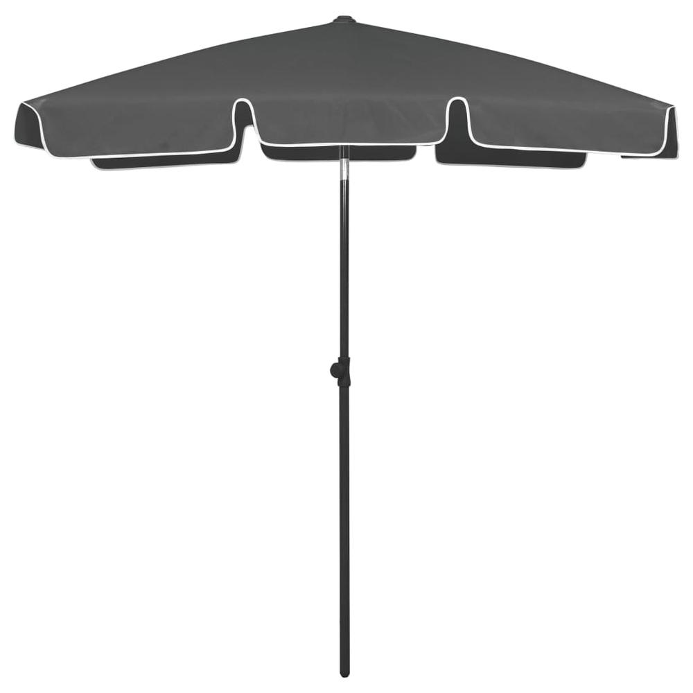 vidaXL Beach Umbrella Anthracite 70.9"x47.2" 4721. Picture 1