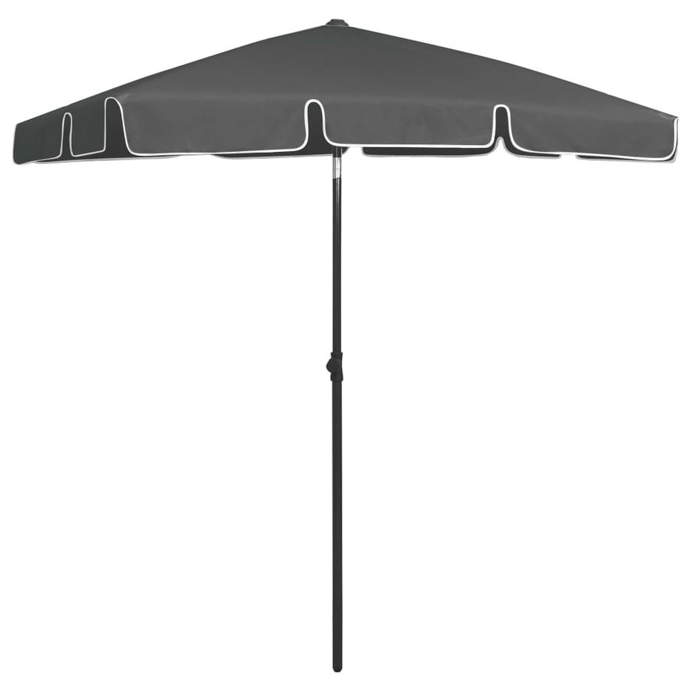 vidaXL Beach Umbrella Anthracite 70.9"x47.2" 4721. Picture 4