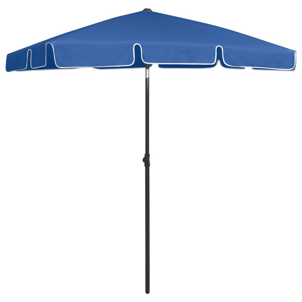 vidaXL Beach Umbrella Azure Blue 70.9"x47.2" 4726. Picture 1