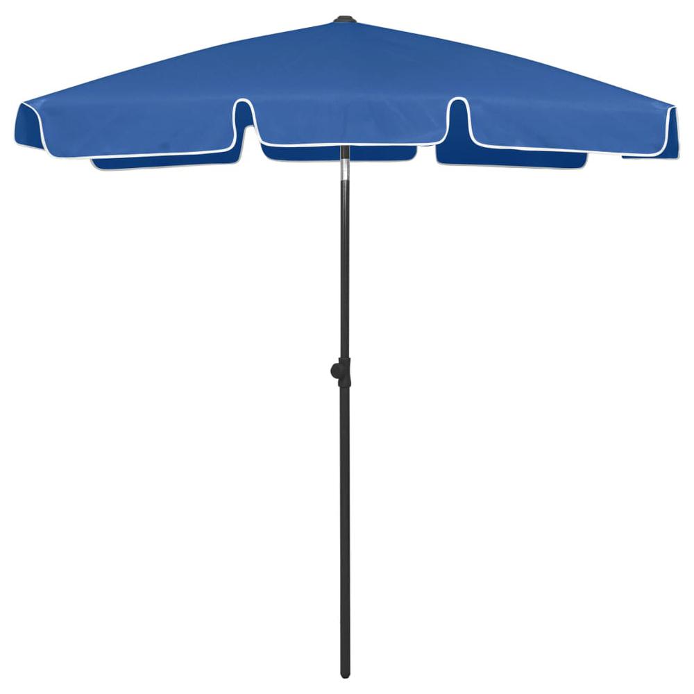 vidaXL Beach Umbrella Azure Blue 70.9"x47.2" 4726. Picture 4