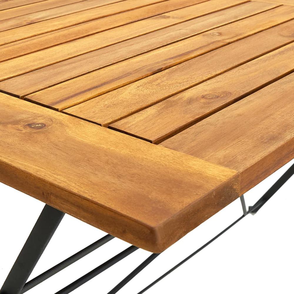 vidaXL Folding Garden Table 47.2"x27.6"x29.1" Solid Acacia Wood 3159. Picture 5