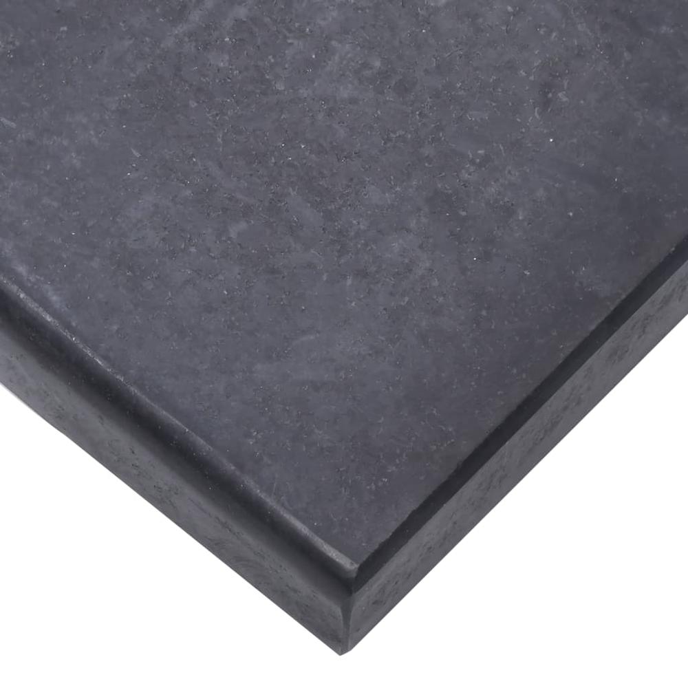vidaXL Umbrella Base Black 15.7"x11"x1.6" Granite 3668. Picture 6