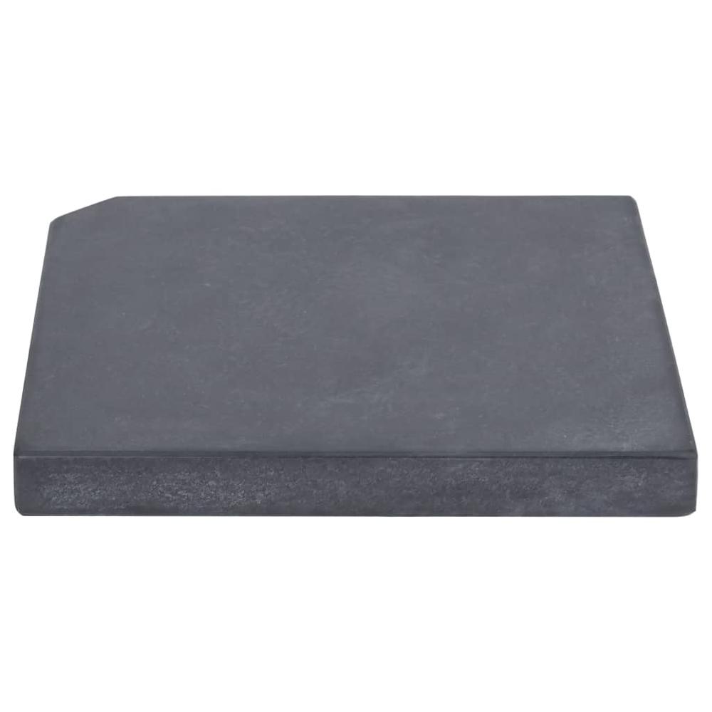 vidaXL Umbrella Base Black 18.5"x18.5"x1.8" Granite 3669. Picture 2