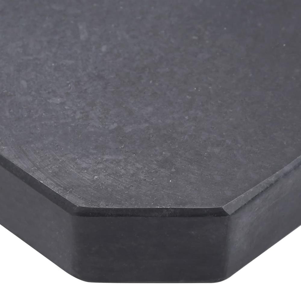 vidaXL Umbrella Base Black 18.5"x18.5"x1.8" Granite 3669. Picture 4
