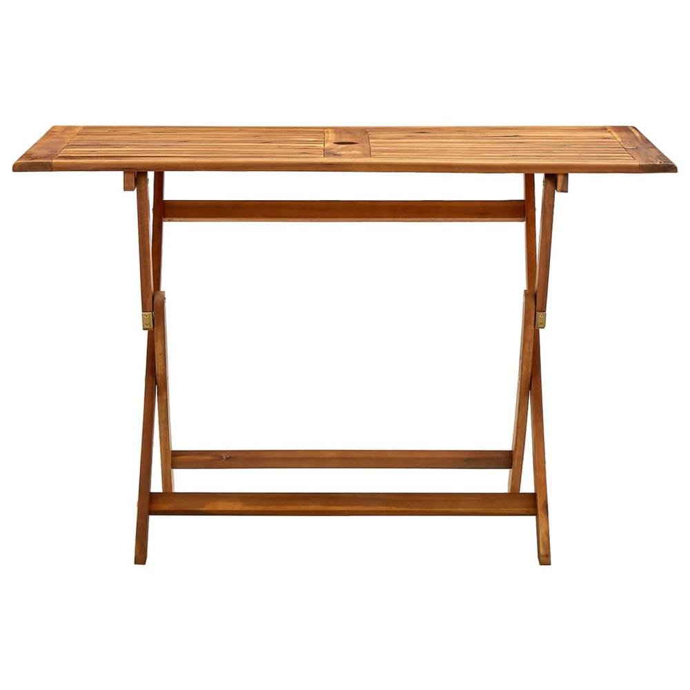Folding Patio Table 47.2"x27.6"x29.5" Solid Wood Acacia. Picture 1