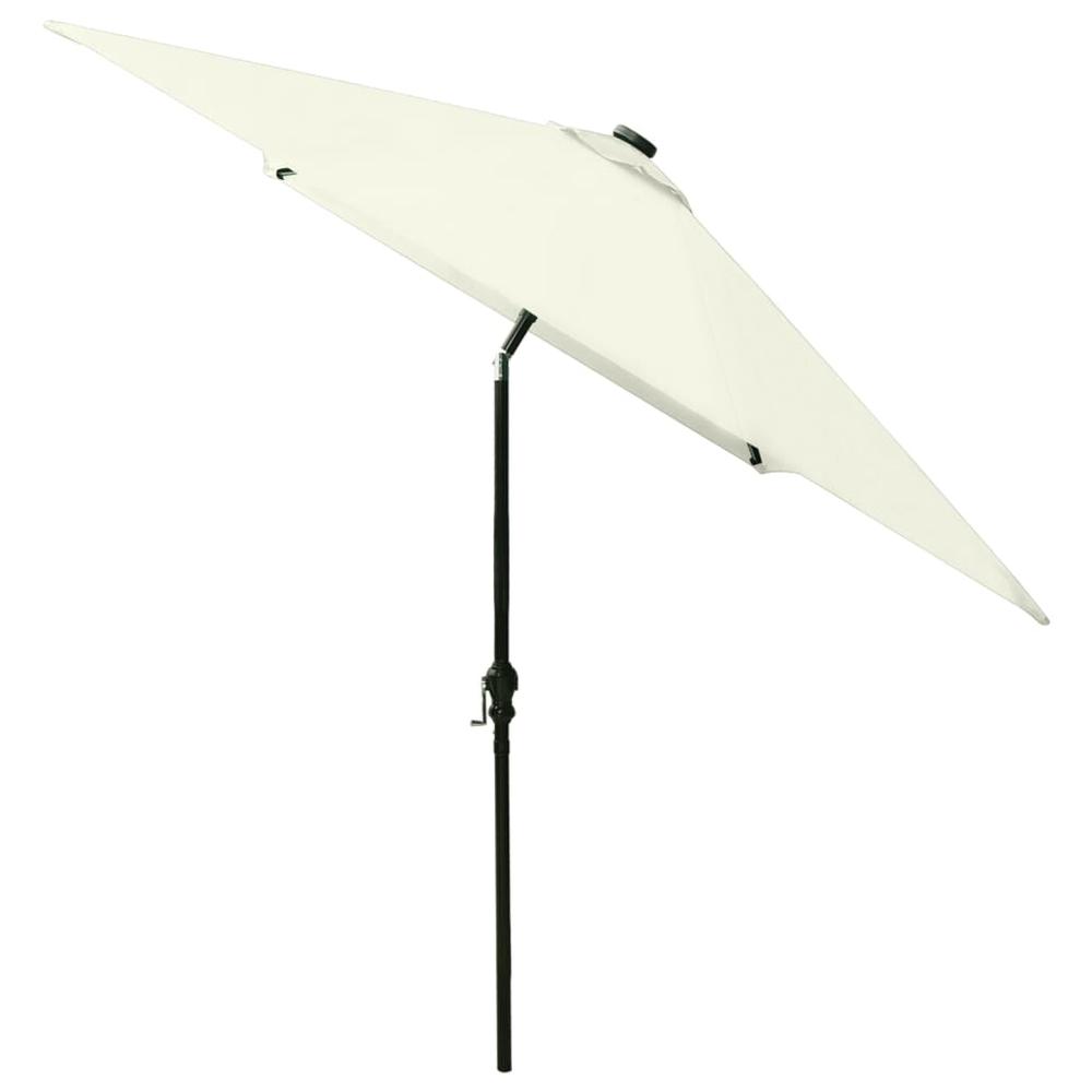 Parasol with LEDs and Steel Pole Sand 6.6'x9.8'. Picture 4