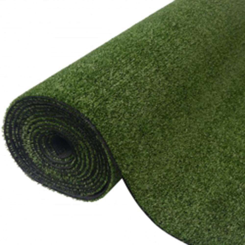 vidaXL Artificial Grass 0.3"/0.4" 39.4"x315" Green 8801. Picture 1