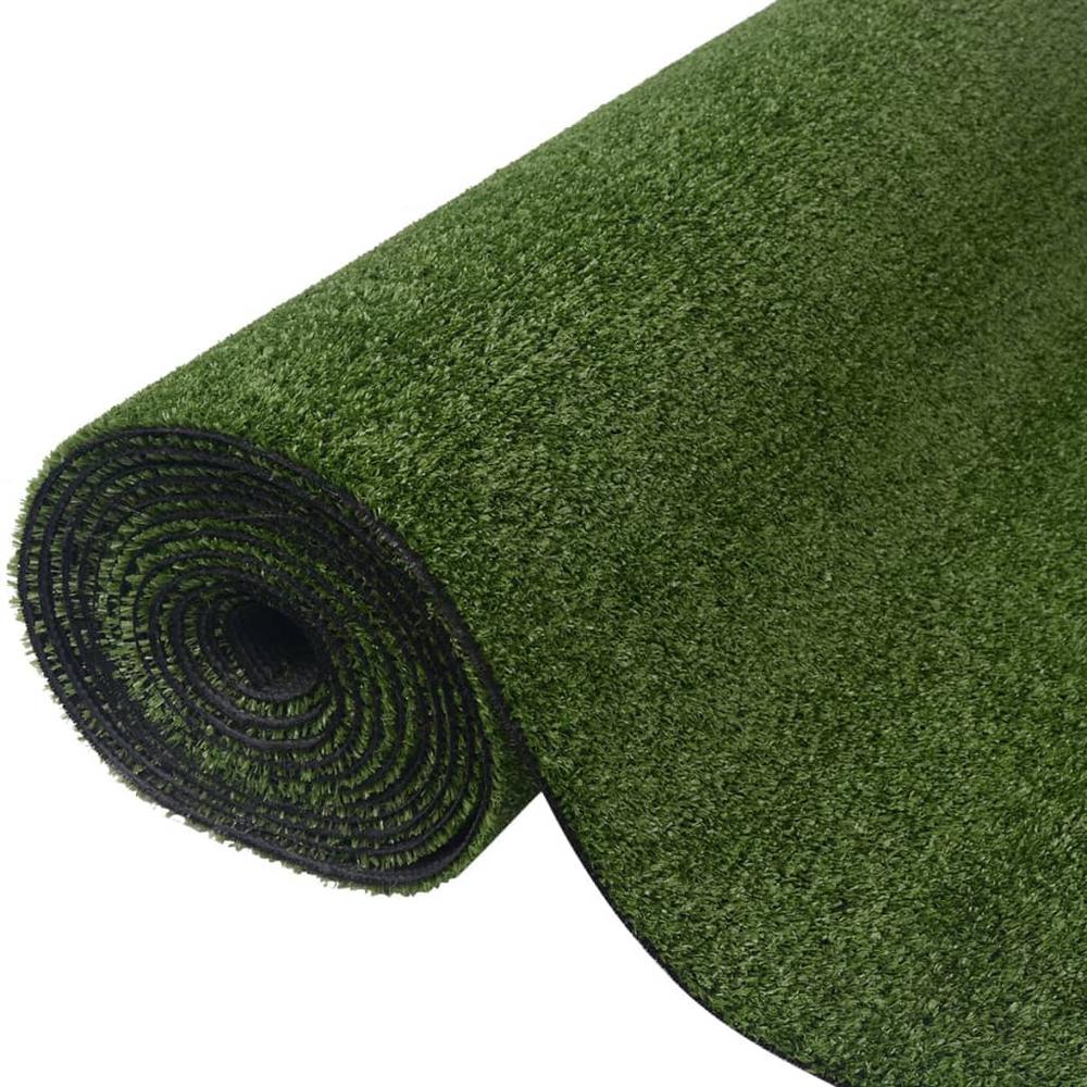 vidaXL Artificial Grass 4.9'x32.8'/0.3-0.4" Green" 8814. Picture 1