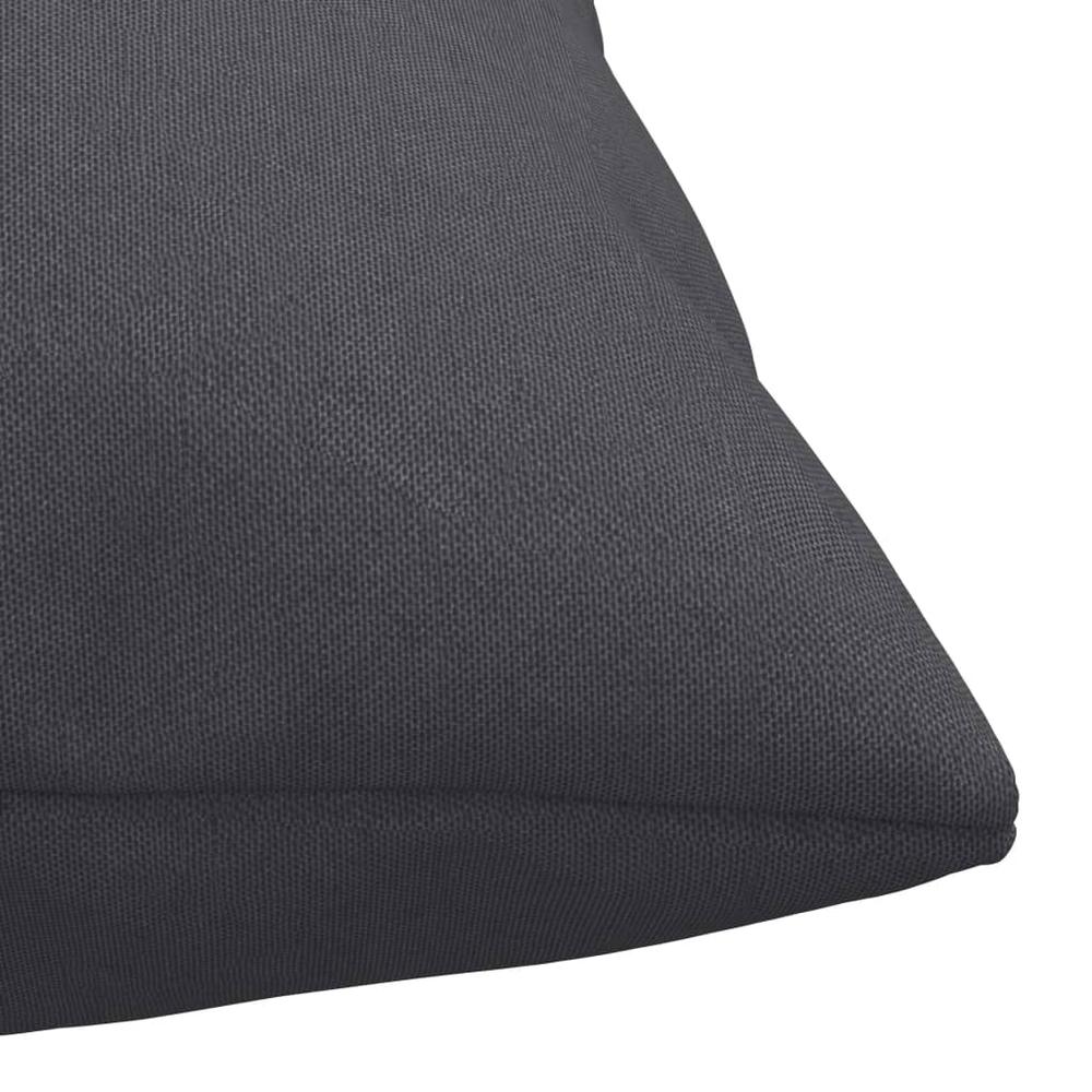 vidaXL Throw Pillows 4 pcs Anthracite 15.7"x15.7" Fabric. Picture 5