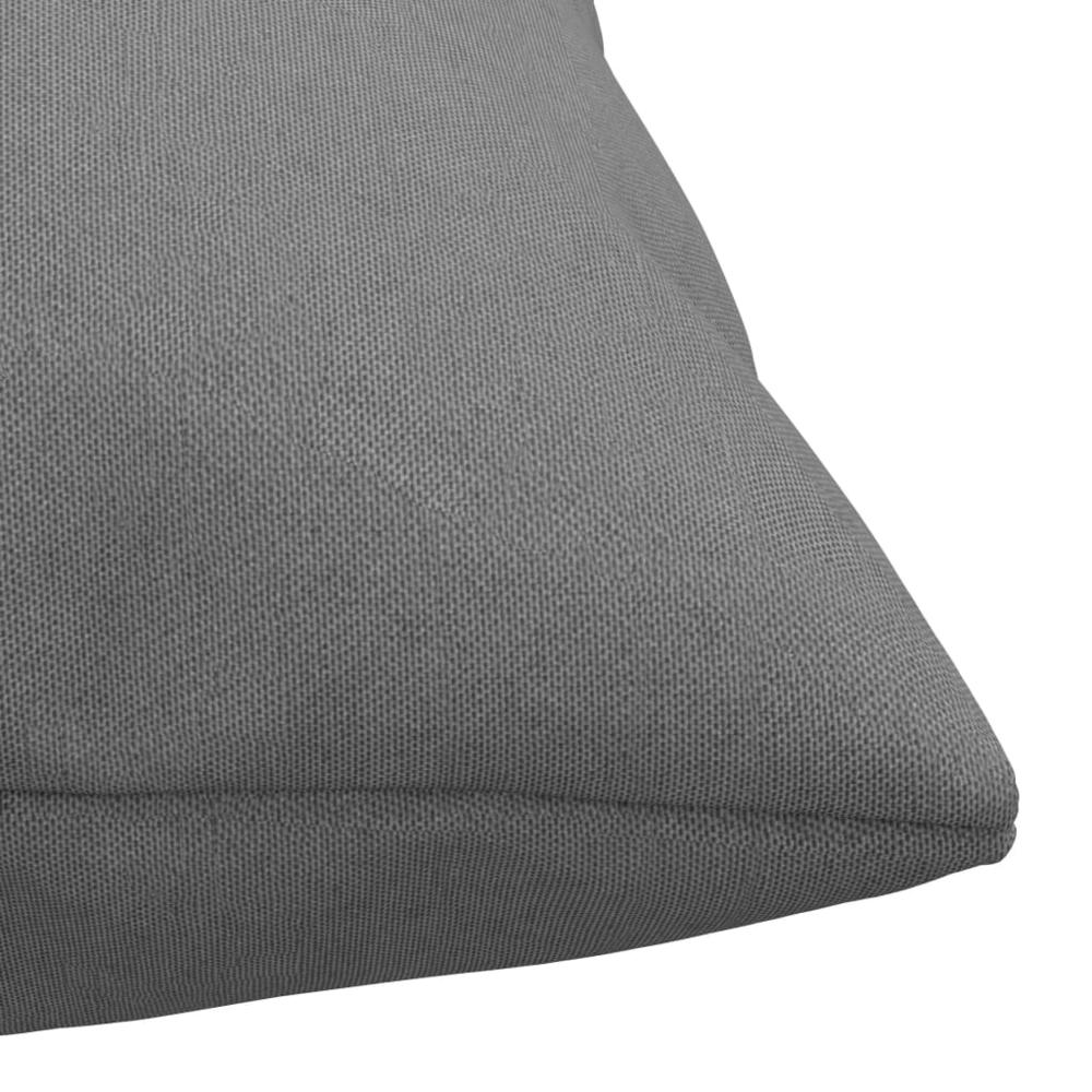 vidaXL Throw Pillows 4 pcs Gray 15.7"x15.7" Fabric. Picture 5
