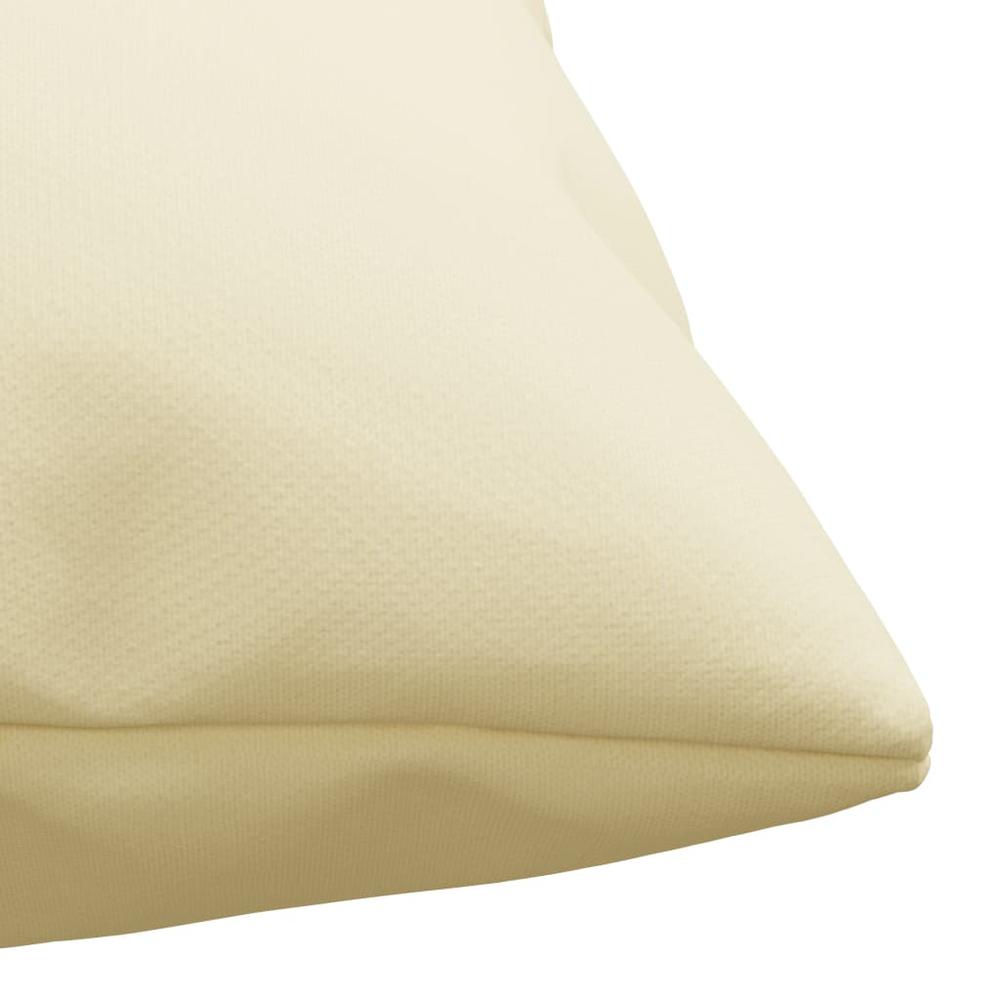 vidaXL Throw Pillows 4 pcs Cream 15.7"x15.7" Fabric. Picture 5