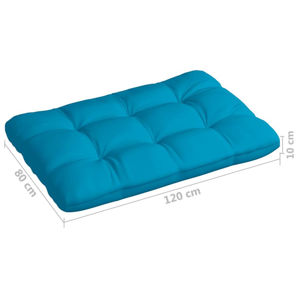 vidaXL Pallet Sofa Cushion Blue 47.2"x31.5"x3.9". Picture 5