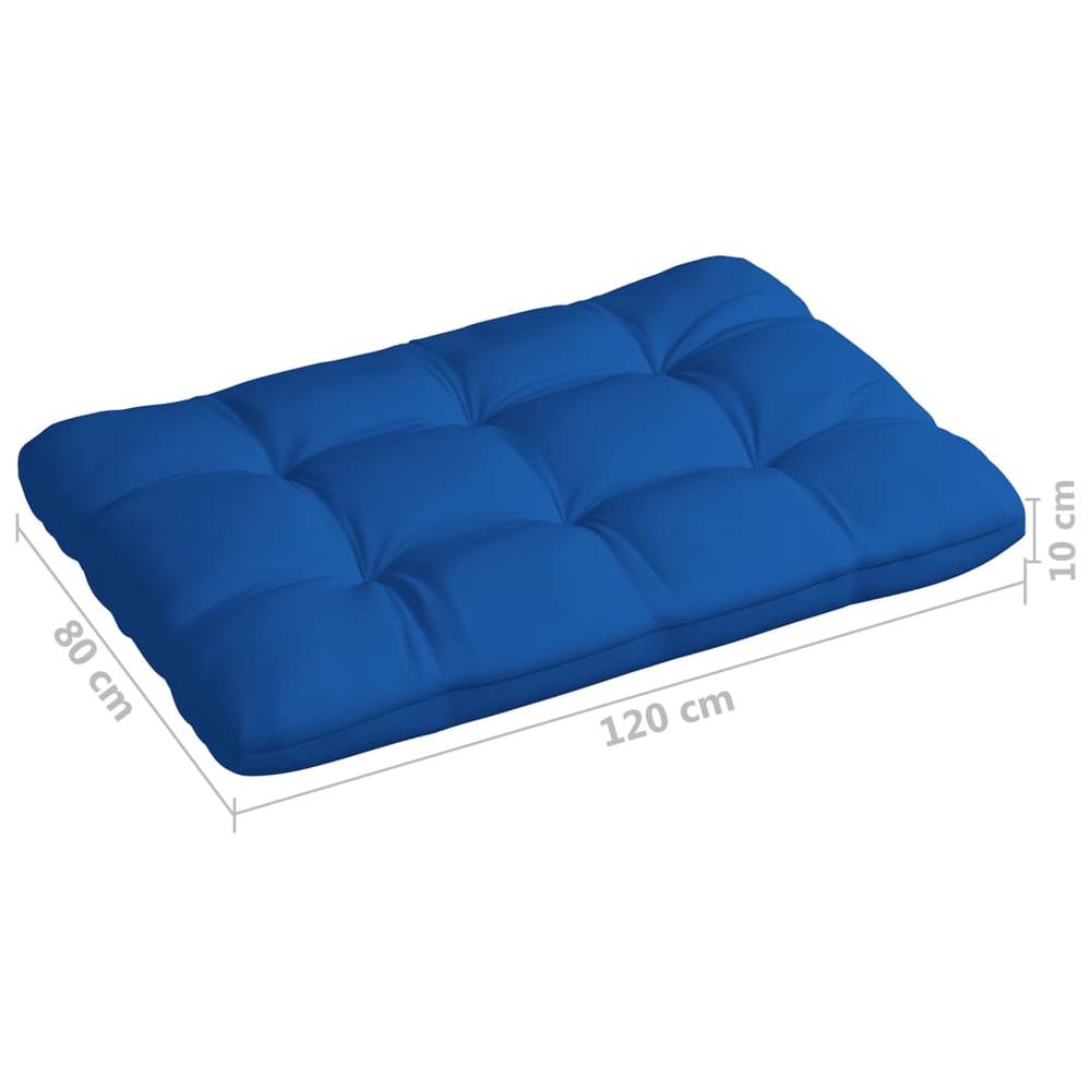 vidaXL Pallet Sofa Cushion Royal Blue 47.2"x31.5"x3.9". Picture 5