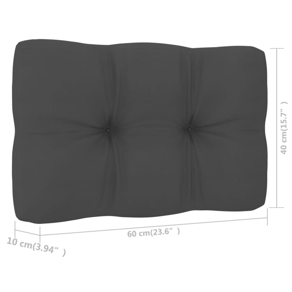 vidaXL Pallet Sofa Cushions 2 pcs Anthracite, 314498. Picture 10