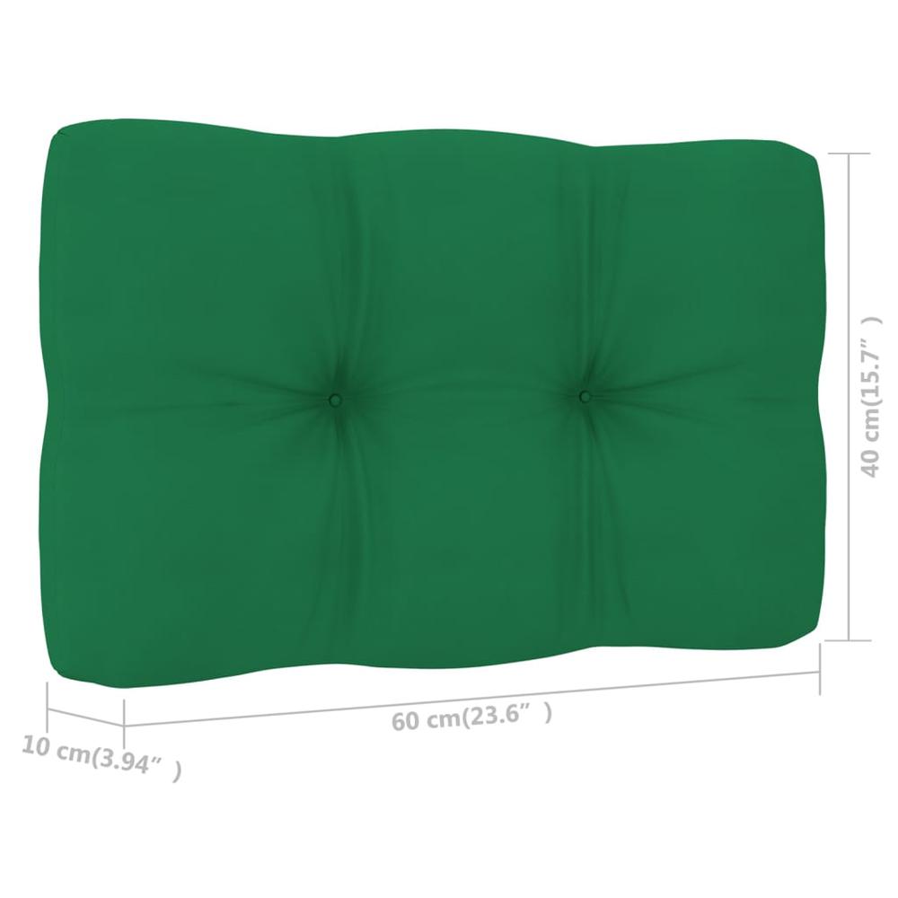 vidaXL Pallet Sofa Cushions 2 pcs Green, 314503. Picture 10