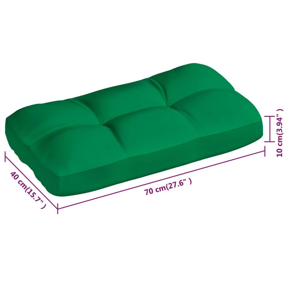 vidaXL Pallet Sofa Cushions 3 pcs Green, 314563. Picture 8