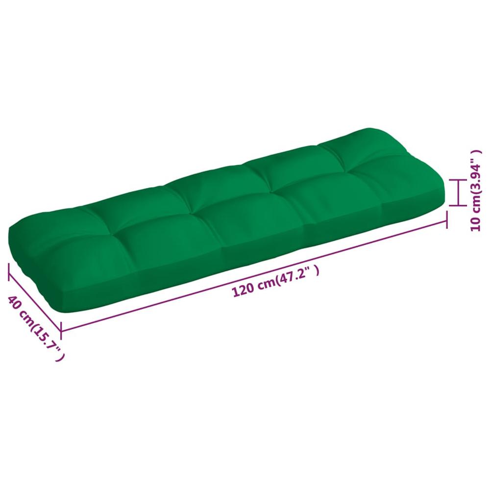 vidaXL Pallet Sofa Cushions 3 pcs Green, 314563. Picture 10