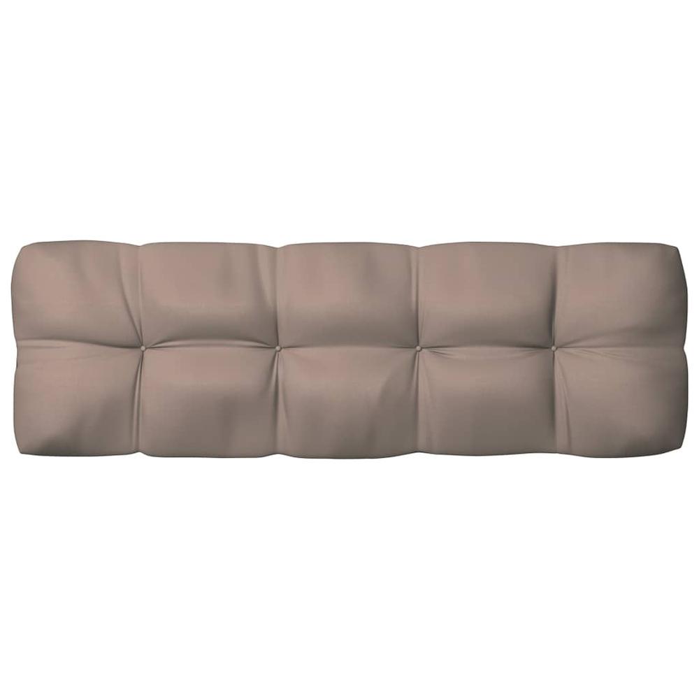 vidaXL Pallet Sofa Cushions 3 pcs Taupe, 314566. Picture 5
