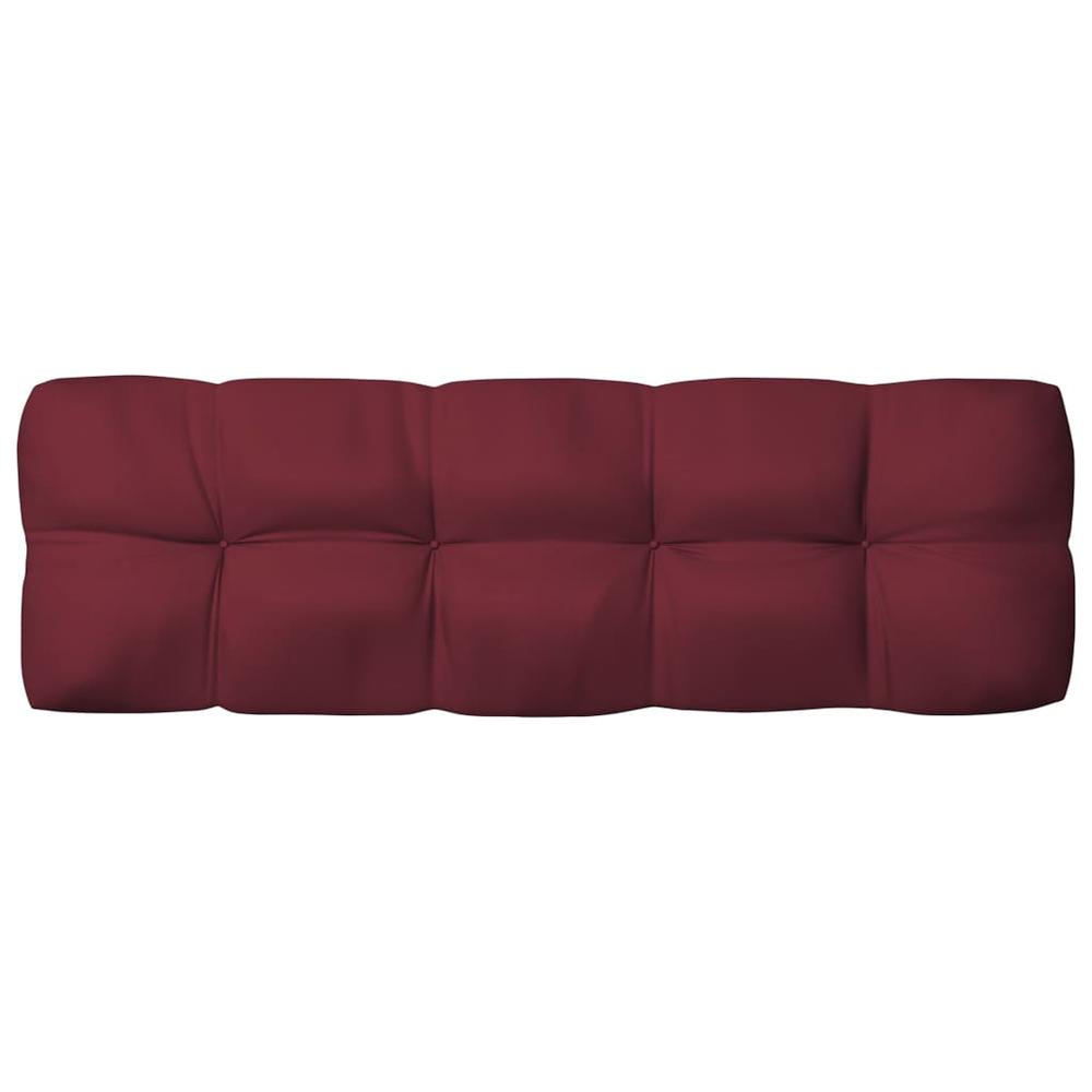 vidaXL Pallet Sofa Cushions 3 pcs Wine Red. Picture 5