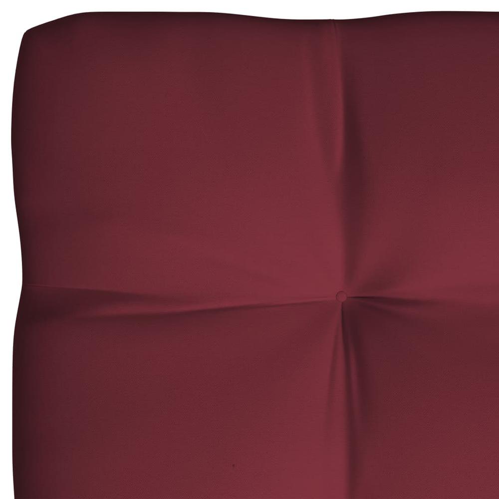 vidaXL Pallet Sofa Cushions 3 pcs Wine Red. Picture 7