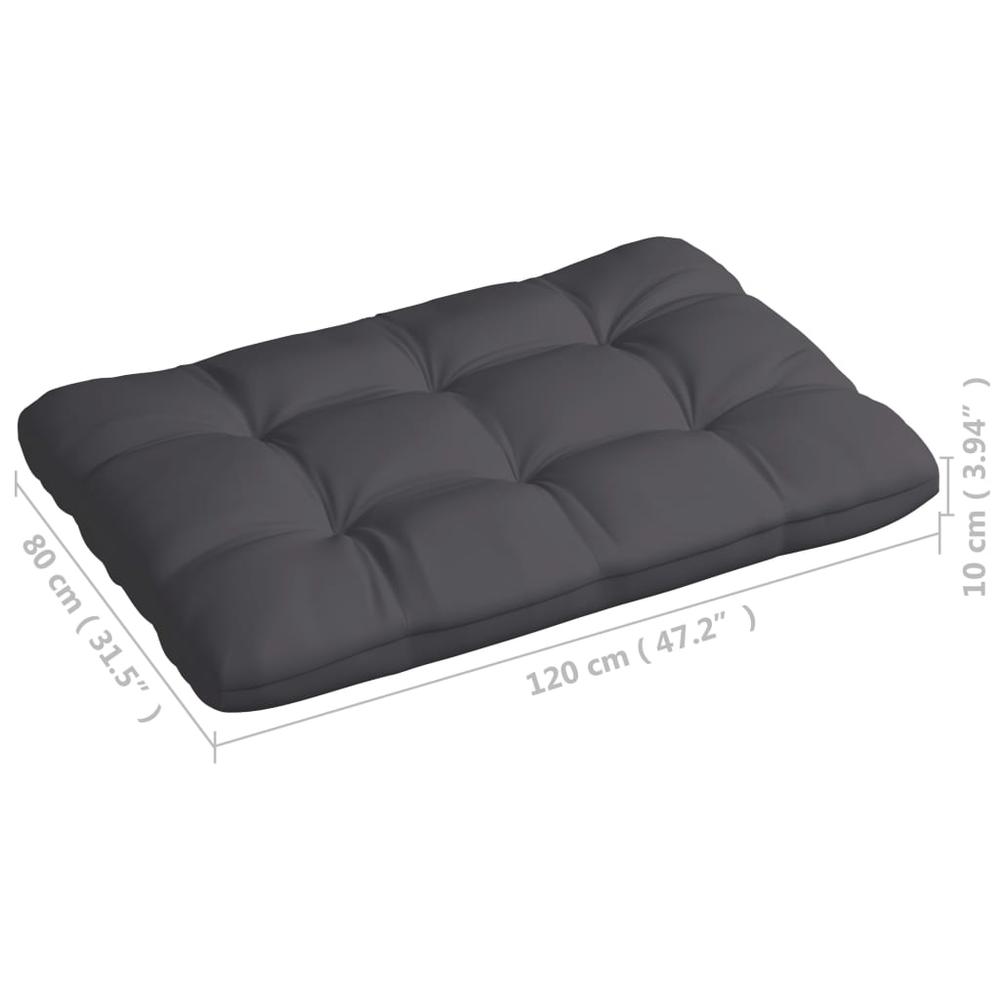 vidaXL Pallet Sofa Cushions 5 pcs Anthracite. Picture 8