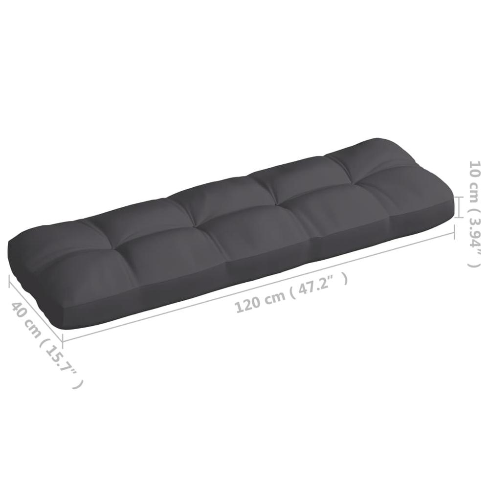 vidaXL Pallet Sofa Cushions 5 pcs Anthracite. Picture 9