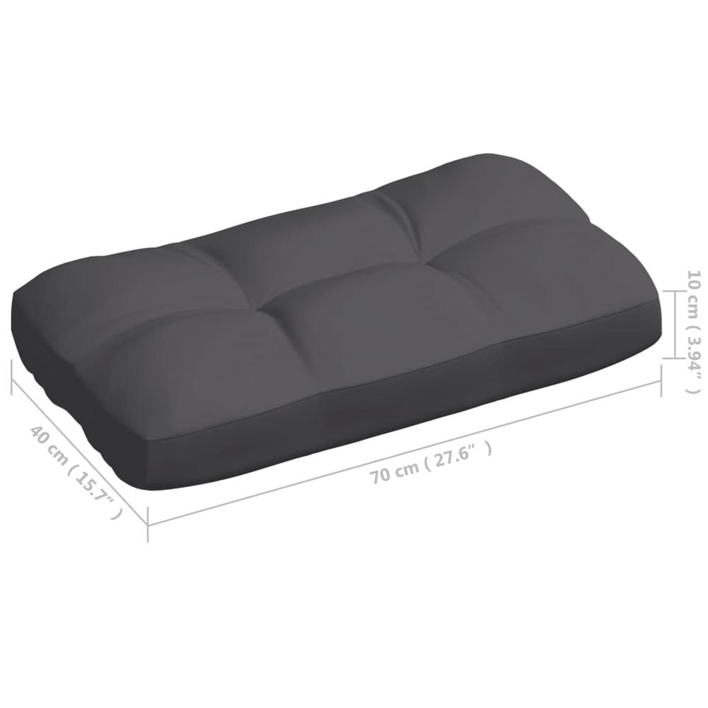 vidaXL Pallet Sofa Cushions 5 pcs Anthracite. Picture 10