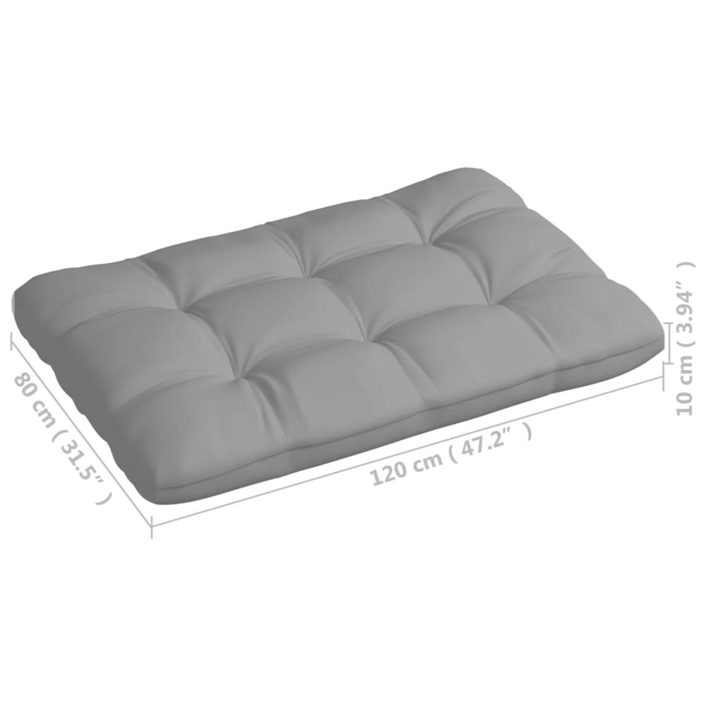 vidaXL Pallet Sofa Cushions 5 pcs Gray. Picture 8