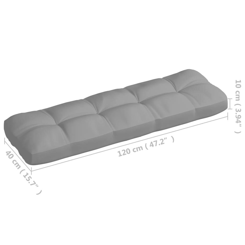 vidaXL Pallet Sofa Cushions 5 pcs Gray. Picture 9