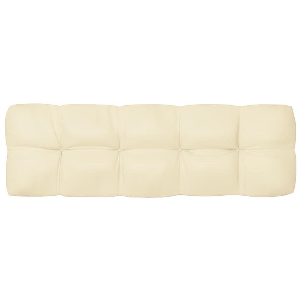 vidaXL Pallet Sofa Cushions 5 pcs Cream. Picture 5