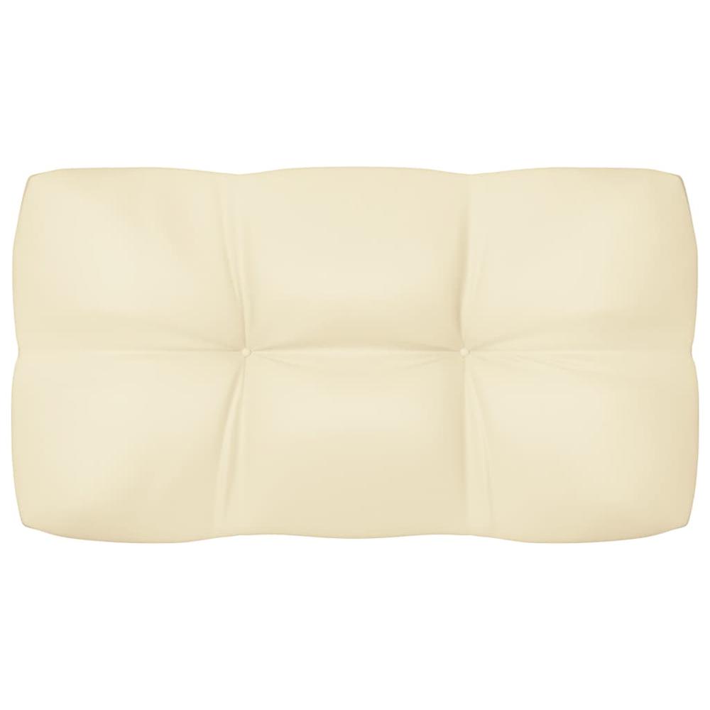 vidaXL Pallet Sofa Cushions 5 pcs Cream. Picture 6