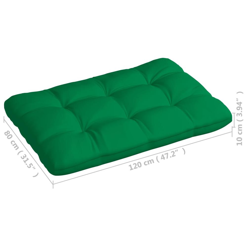vidaXL Pallet Sofa Cushions 5 pcs Green. Picture 8
