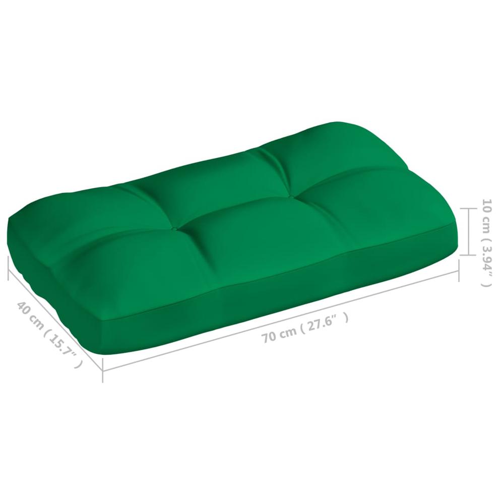 vidaXL Pallet Sofa Cushions 5 pcs Green. Picture 10