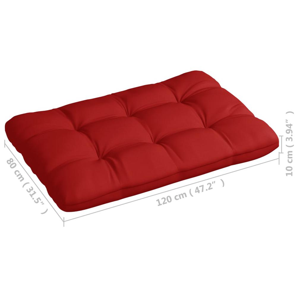 vidaXL Pallet Sofa Cushions 5 pcs Red. Picture 8
