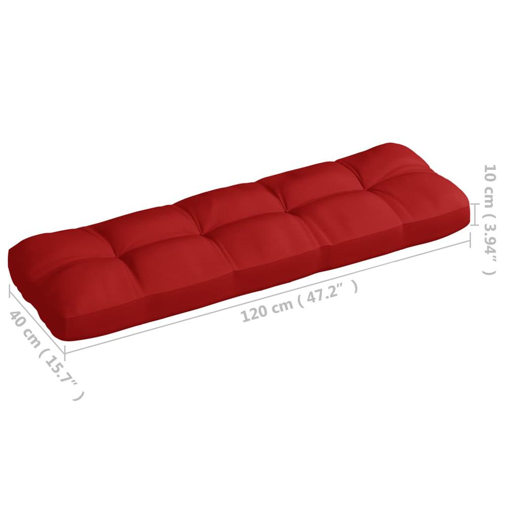 vidaXL Pallet Sofa Cushions 5 pcs Red. Picture 9