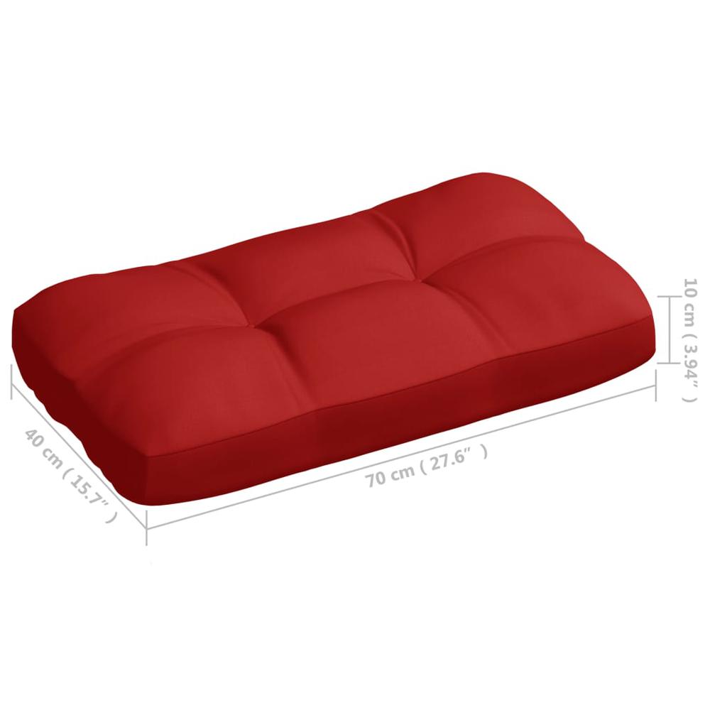 vidaXL Pallet Sofa Cushions 5 pcs Red. Picture 10