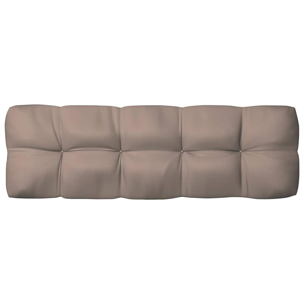 vidaXL Pallet Sofa Cushions 5 pcs Taupe. Picture 5