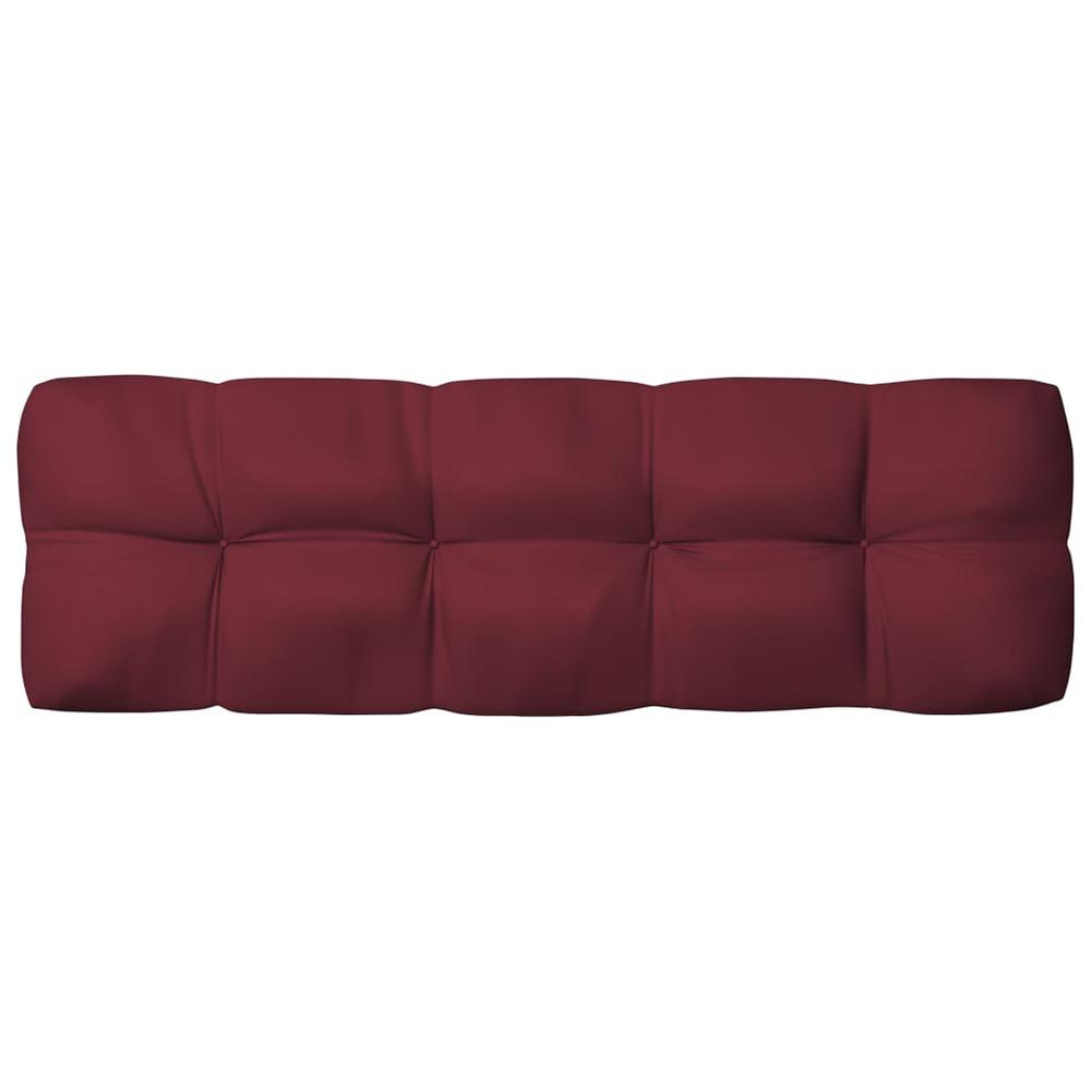 vidaXL Pallet Sofa Cushions 5 pcs Wine Red. Picture 5