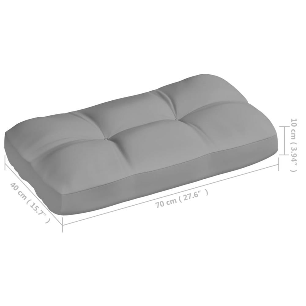 vidaXL Pallet Sofa Cushions 7 pcs Gray. Picture 10