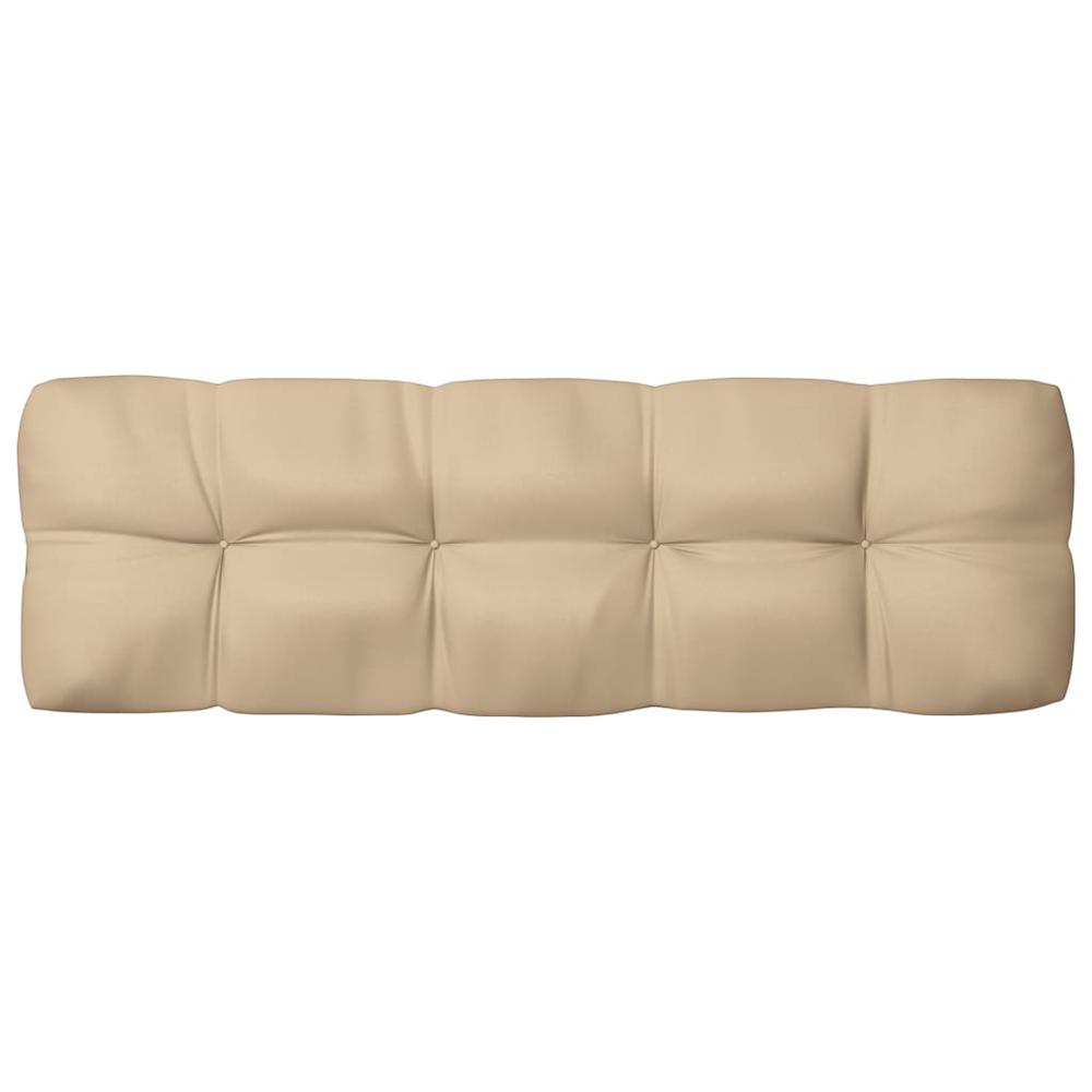 vidaXL Pallet Sofa Cushions 7 pcs Beige. Picture 5