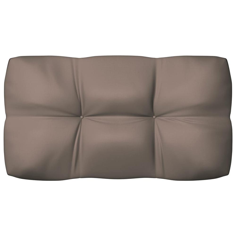 vidaXL Pallet Sofa Cushions 7 pcs Taupe. Picture 6