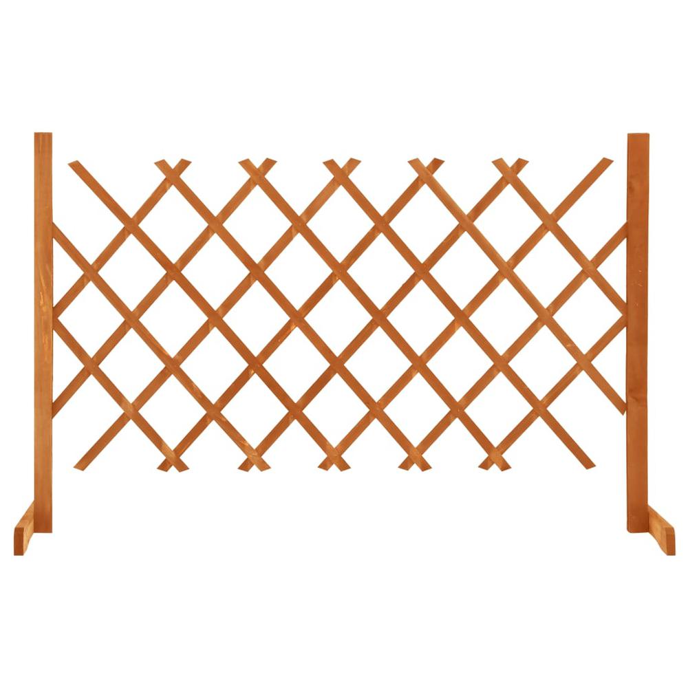 vidaXL Garden Trellis Fence Orange 47.2"x35.4" Solid Firwood, 314824. Picture 1